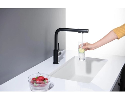 Смеситель для кухни Aquatek Европа AQ1386MB Черный матовый