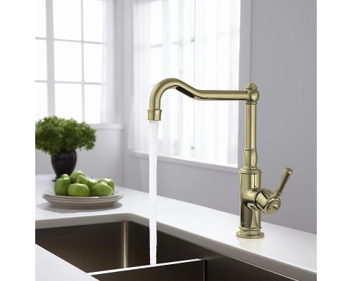 Смеситель для кухни Aquatek Классик AQ1580PG Полированное золото