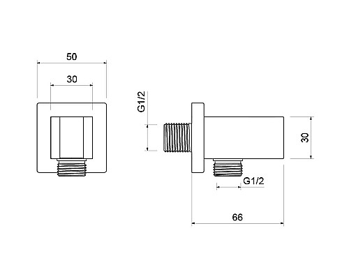 Шланговое подключение Aquatek AQ2463MB Черное матовое