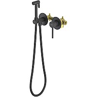 Гигиенический душ со смесителем Aquatek Европа AQ1319MB Черный матовый