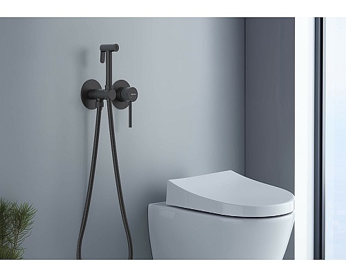 Гигиенический душ со смесителем Aquatek Европа AQ1319MB Черный матовый