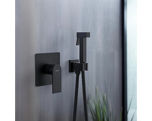 Гигиенический душ со смесителем Aquatek Лира AQ1419MB Черный матовый