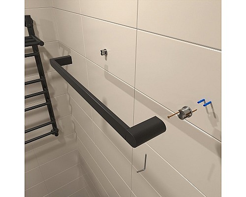 Полотенцедержатель Altasan Лотос ЛТ60ЧМ Черный матовый