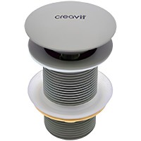Донный клапан Creavit click-clack Холодный серый матовый