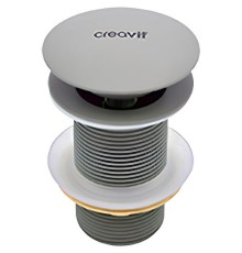 Донный клапан Creavit click-clack Холодный серый матовый