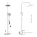 Душевая система Haiba Черная матовая