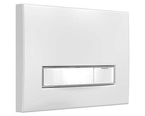 Клавиша смыва Berges Atom Line 049232 Белая Хром глянцевый