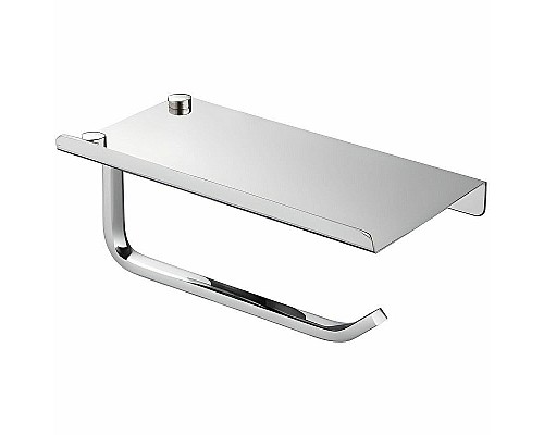 Держатель туалетной бумаги Haiba HB330 с полкой Хром