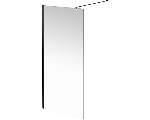 Душевая перегородка Kerama Marazzi Vetro 90 VE.90.WI.BLK.M профиль Черный матовый стекло прозрачное