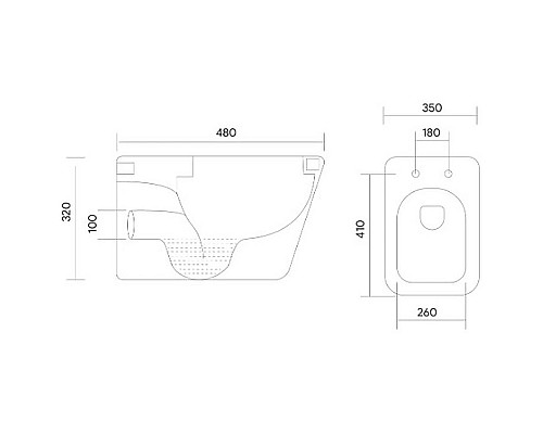 Унитаз Aquatek Дельта AQ1911-00 подвесной с сиденьем Микролифт