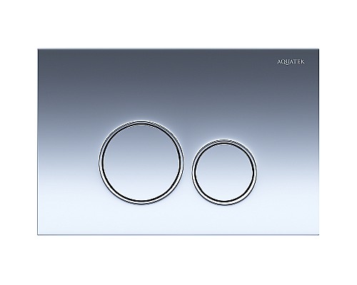 Комплект унитаза с инсталляцией Aquatek Set Aquatek Оберон T KDI18 с сиденьем Микролифт  и клавишей смыва Хром глянцевый