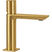 Смеситель для раковины Remer Edge EG512BG Золото брашированное