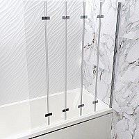 Шторка на ванну Radomir Смайл 116x140 1-08-2-0-0-199 профиль Хром стекло прозрачное