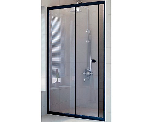 Душевая дверь Radomir Вита 110 1-63-6-0-0-1070 профиль Черный стекло прозрачное