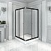 Душевой уголок Radomir Дрим 110x90 R 1-03-6-2-0-1220 профиль Черный стекло прозрачное