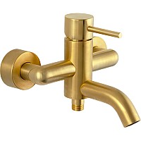 Смеситель для ванны Remer X-Style X05BG Золото брашированное