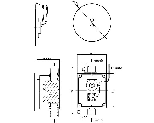 Клавиша смыва Nofer 07291.B для унитаза Хром
