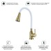 Смеситель для кухни Splenka S201.4308.03 Золото матовое Белый