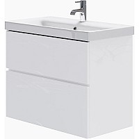 Тумба под раковину Bellezza Жаклин 80 4636413110010 подвесная Белая