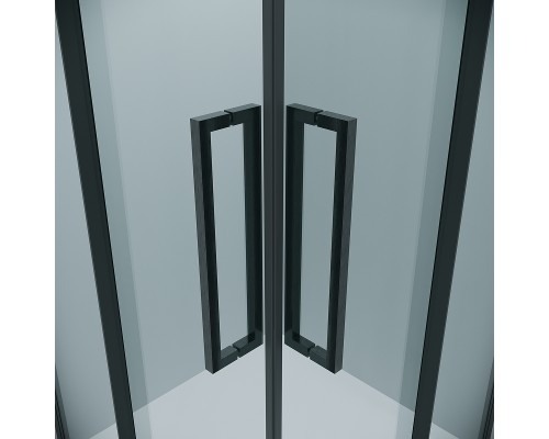 Душевой уголок Grossman Cosmo 100х100 300.K33.02.1010.42.00 профиль Графит сатин стекло прозрачное