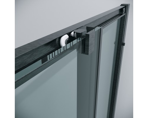 Душевой уголок Grossman Cosmo 100х100 300.K33.02.1010.42.00 профиль Графит сатин стекло прозрачное