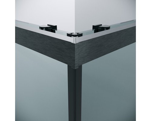 Душевой уголок Grossman Cosmo 100х100 300.K33.02.1010.42.00 профиль Графит сатин стекло прозрачное