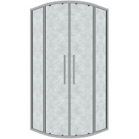 Душевой уголок Grossman Cosmo 90х90 301.K33.02.9090.10.02 профиль Хром стекло шиншилла