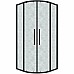 Душевой уголок Grossman Cosmo 100х100 301.K33.02.1010.21.02 профиль Черный матовый стекло шиншилла