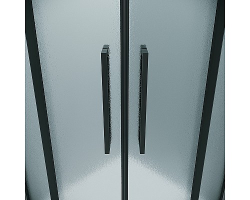 Душевой уголок Grossman Cosmo 100х100 301.K33.02.1010.21.02 профиль Черный матовый стекло шиншилла