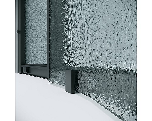 Душевой уголок Grossman Cosmo 100х100 301.K33.02.1010.21.02 профиль Черный матовый стекло шиншилла