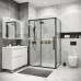 Душевой уголок Grossman Cosmo 120х80 120.K33.02.1280.42.00 профиль Графит сатин стекло прозрачное