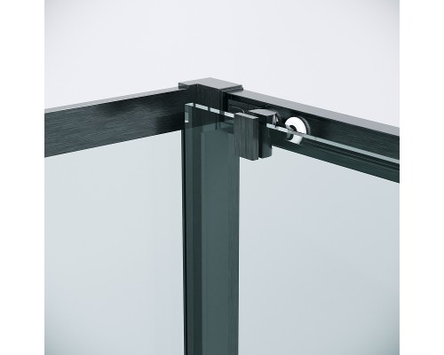 Душевой уголок Grossman Cosmo 120х80 120.K33.02.1280.42.00 профиль Графит сатин стекло прозрачное