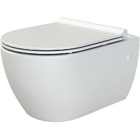 Унитаз Boheme Bianca 963-SET-W подвесной Белый глянец с сиденьем Микролифт