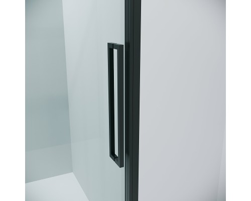 Душевая дверь Grossman Cosmo 130 100.K33.02.130.21.00 профиль Черный матовый стекло прозрачное