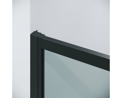 Душевая дверь Grossman Cosmo 130 100.K33.02.130.21.00 профиль Черный матовый стекло прозрачное