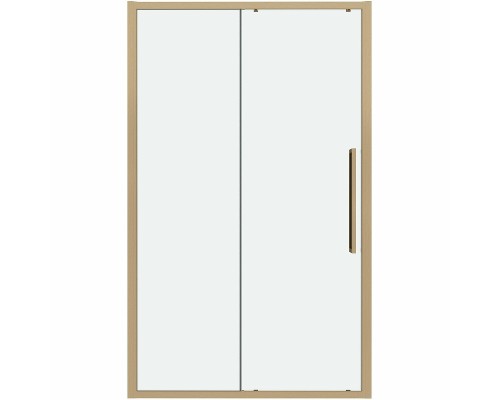 Душевая дверь Grossman Cosmo 110 100.K33.02.110.32.00 профиль Золото сатин стекло прозрачное