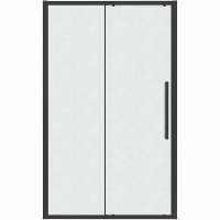 Душевая дверь Grossman Cosmo 130 100.K33.02.130.21.02 профиль Черный матовый стекло шиншилла