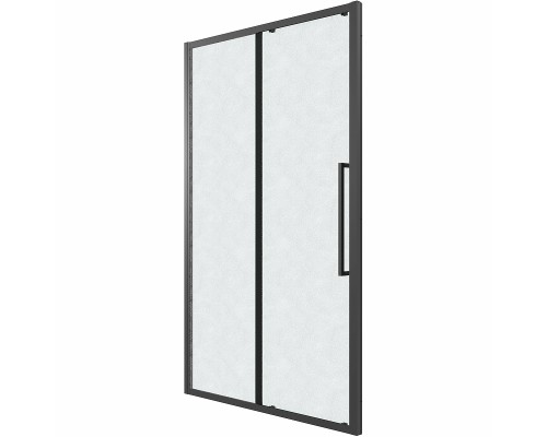 Душевая дверь Grossman Cosmo 130 100.K33.02.130.21.02 профиль Черный матовый стекло шиншилла