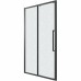 Душевая дверь Grossman Cosmo 130 100.K33.02.130.21.02 профиль Черный матовый стекло шиншилла