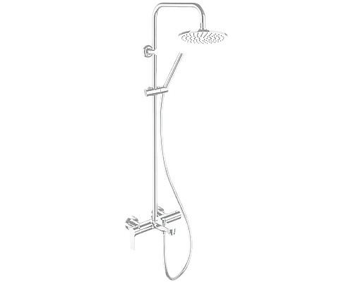 Душевая система Remer Class Line L34X7MMM20BO Белая матовая