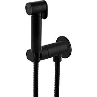 Гигиенический душ со смесителем Remer Minimal N64WNO Черный матовый