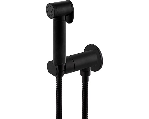 Гигиенический душ со смесителем Remer Minimal N64WNO Черный матовый