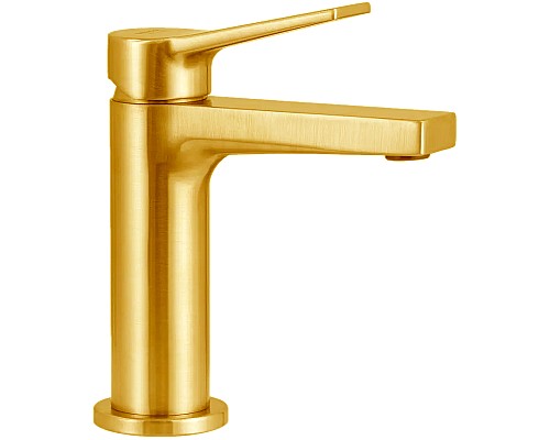 Смеситель для раковины Remer Slash SL12BG Золото брашированное
