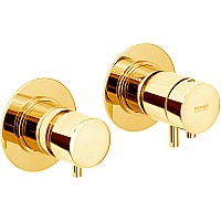 Смеситель для душа Remer X-Style XT96DO с термостатом Золото глянцевое