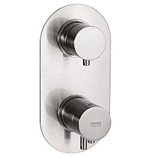 Смеситель для душа Remer Minimal Thermo NT92KBNP с термостатом Никель брашированный