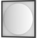 Зеркало Defesto Eclipce 60х60 с подсветкой 12W-4500К/в багетной раме/Сенсорный выключатель/Нейтральный белый свет/Черная рама