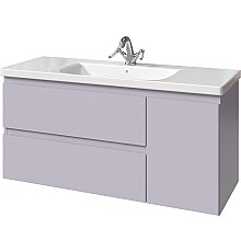 Тумба под раковину Caprigo Forte 120 36117R-SF028 подвесная Серая матовая