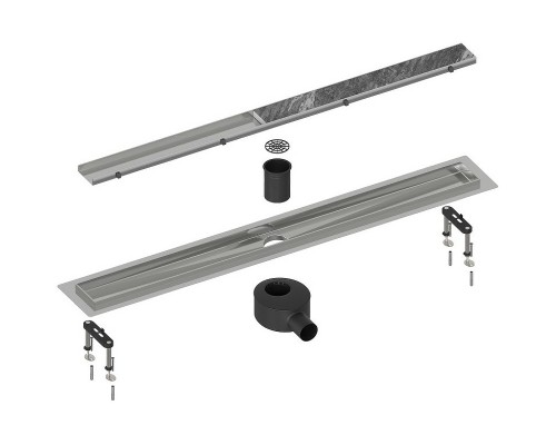 Душевой лоток Timo Drain System 80 с решеткой Хром / под плитку