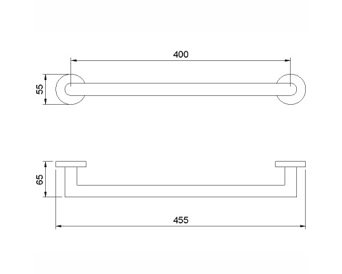 Полотенцедержатель Nofer Niza 16850.40.S Сатин