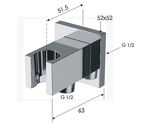 Шланговое подключение Remer 337QBG Золото брашированное